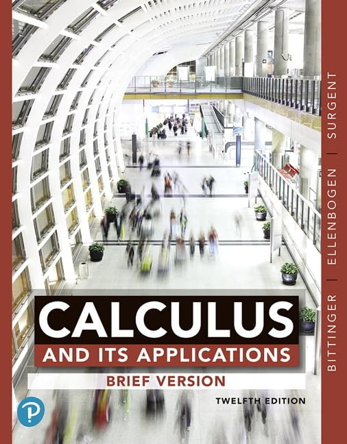 Calculus and Its Applications, Brief Version — used book cover