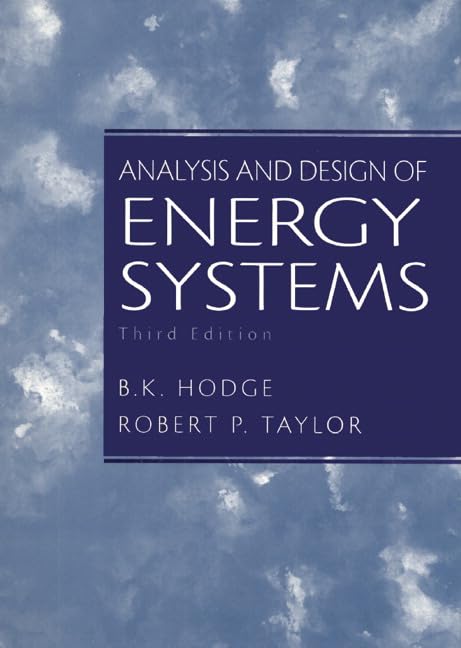 Analysis and Design of Energy Systems — used book cover