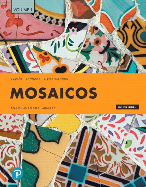 Mosaicos: Spanish as a World Language, Volume 1 — used book cover