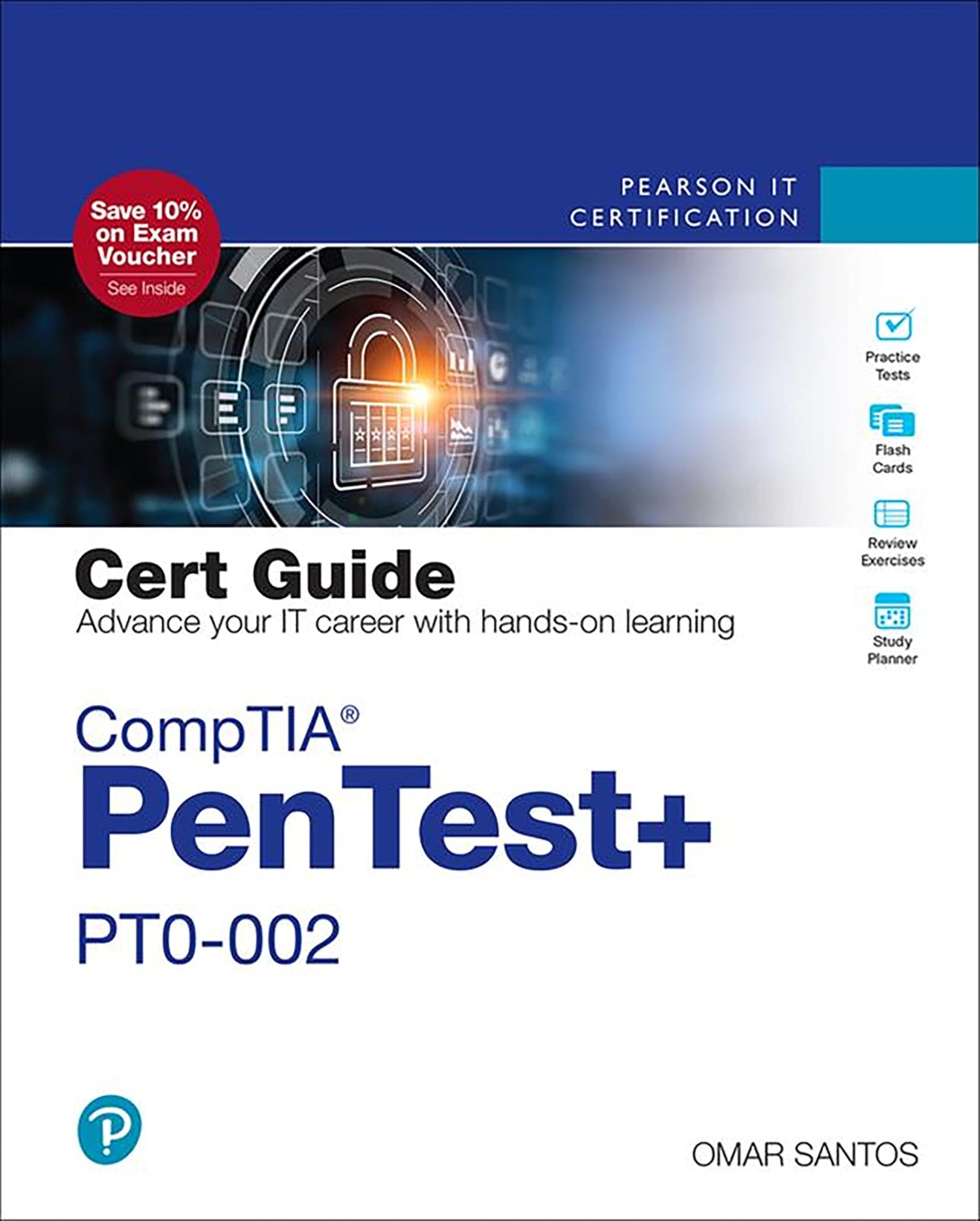 CompTIA PenTest+ PT0-002 Cert Guide — used book cover