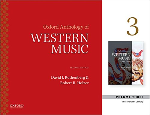 Oxford Anthology of Western Music 2nd Edition Volume Three — used book cover