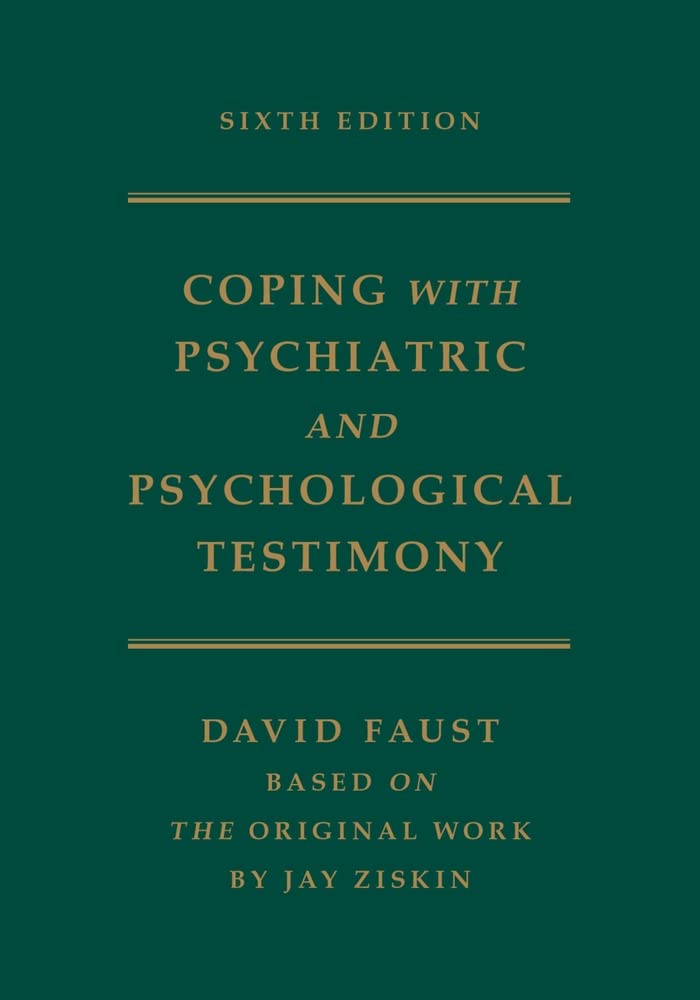 Coping with Psychiatric and Psychological Testimony — used book cover