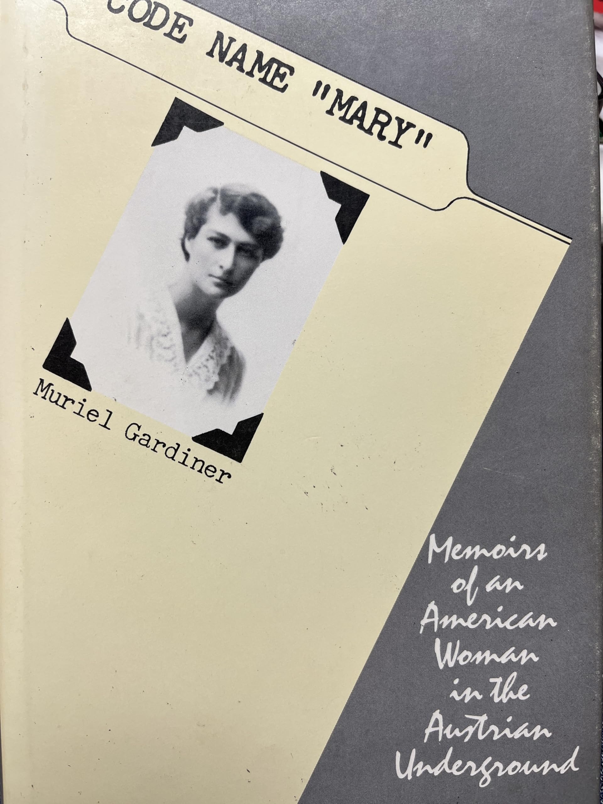 Code Name "Mary" — used book cover