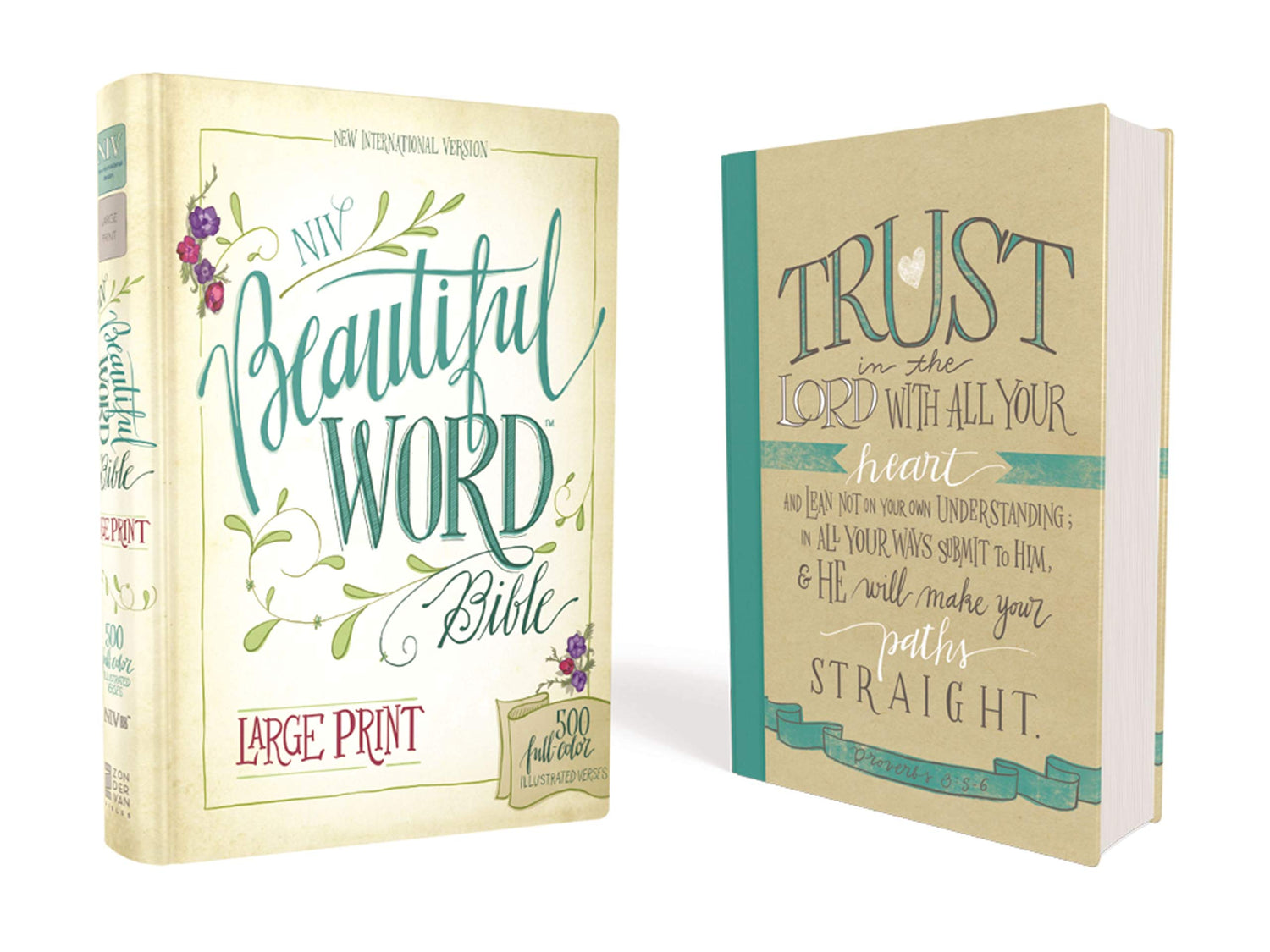 NIV, Beautiful Word Bible, Large Print, Hardcover — used book cover
