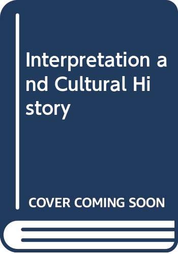 Interpretation and Cultural History — used book cover