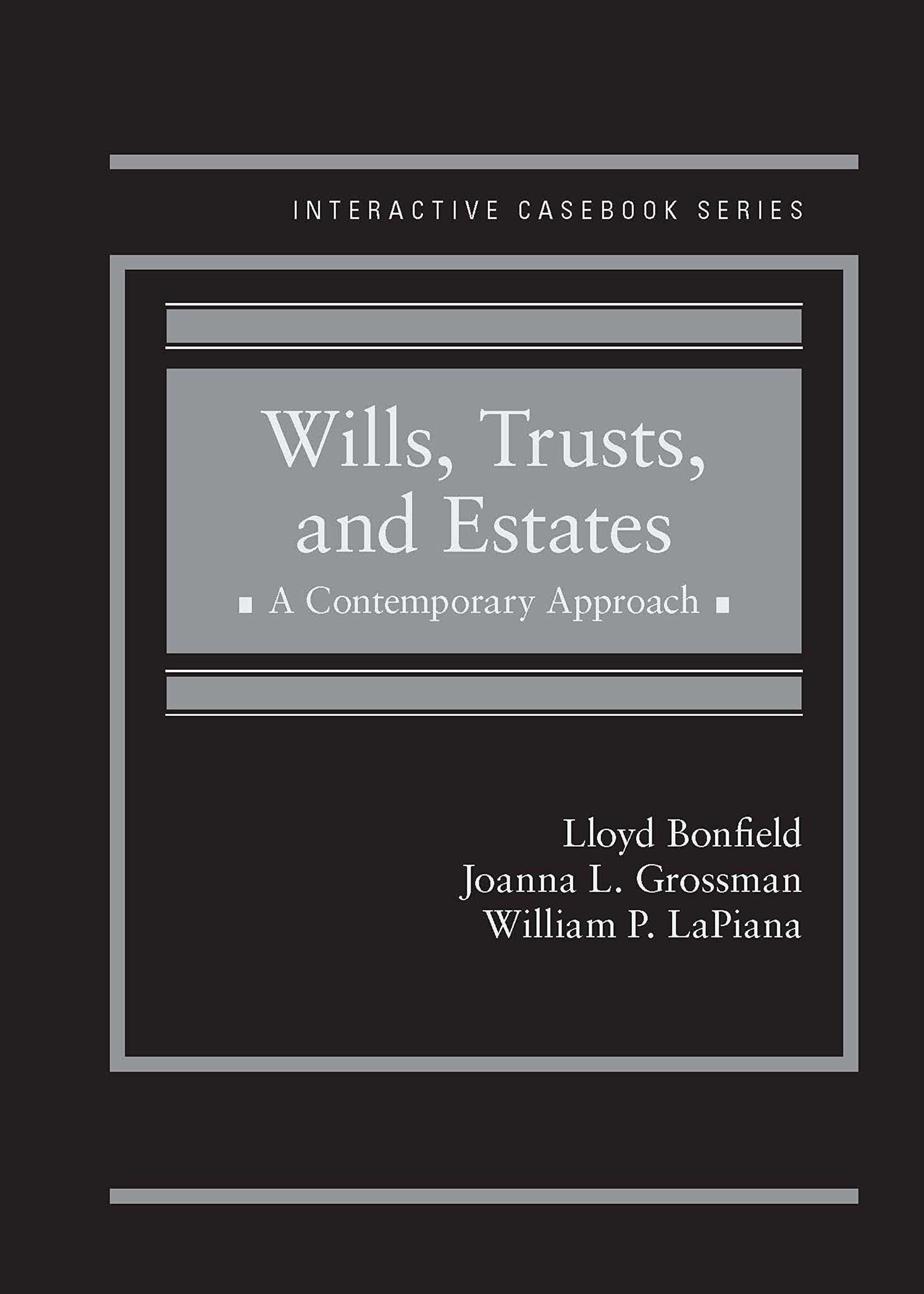 Wills, Trusts, and Estates, A Contemporary Approach — used book cover
