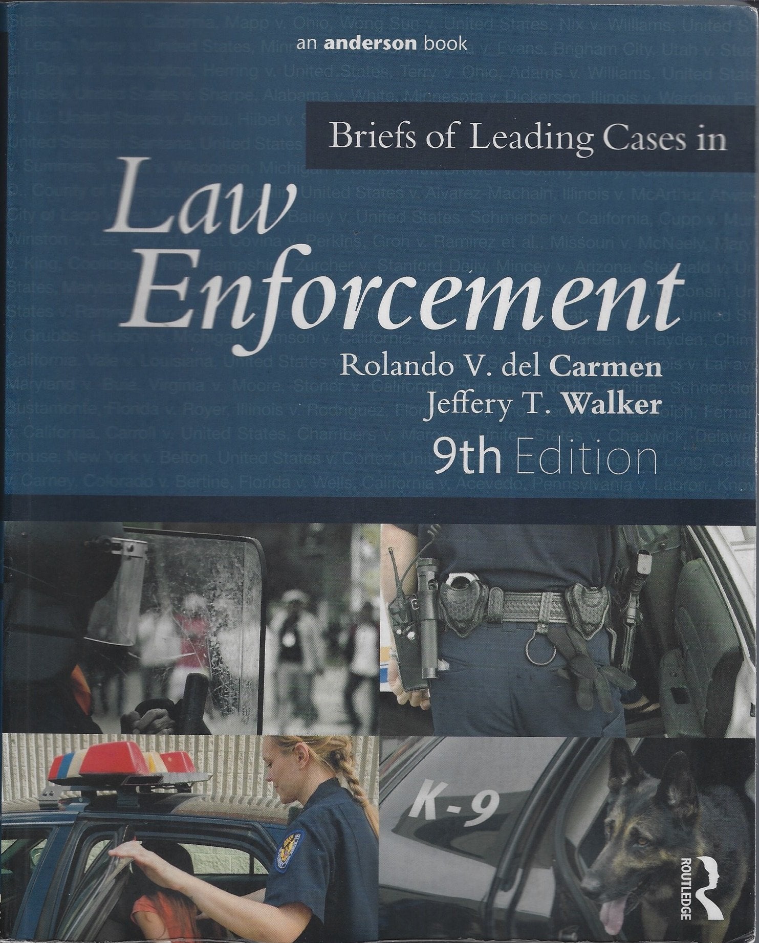 Briefs of Leading Cases in Law Enforcement — used book cover