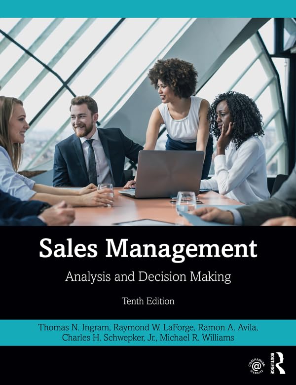 Sales Management: Analysis and Decision Making — used book cover