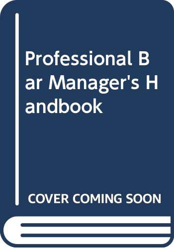 Professional Bar Manager&