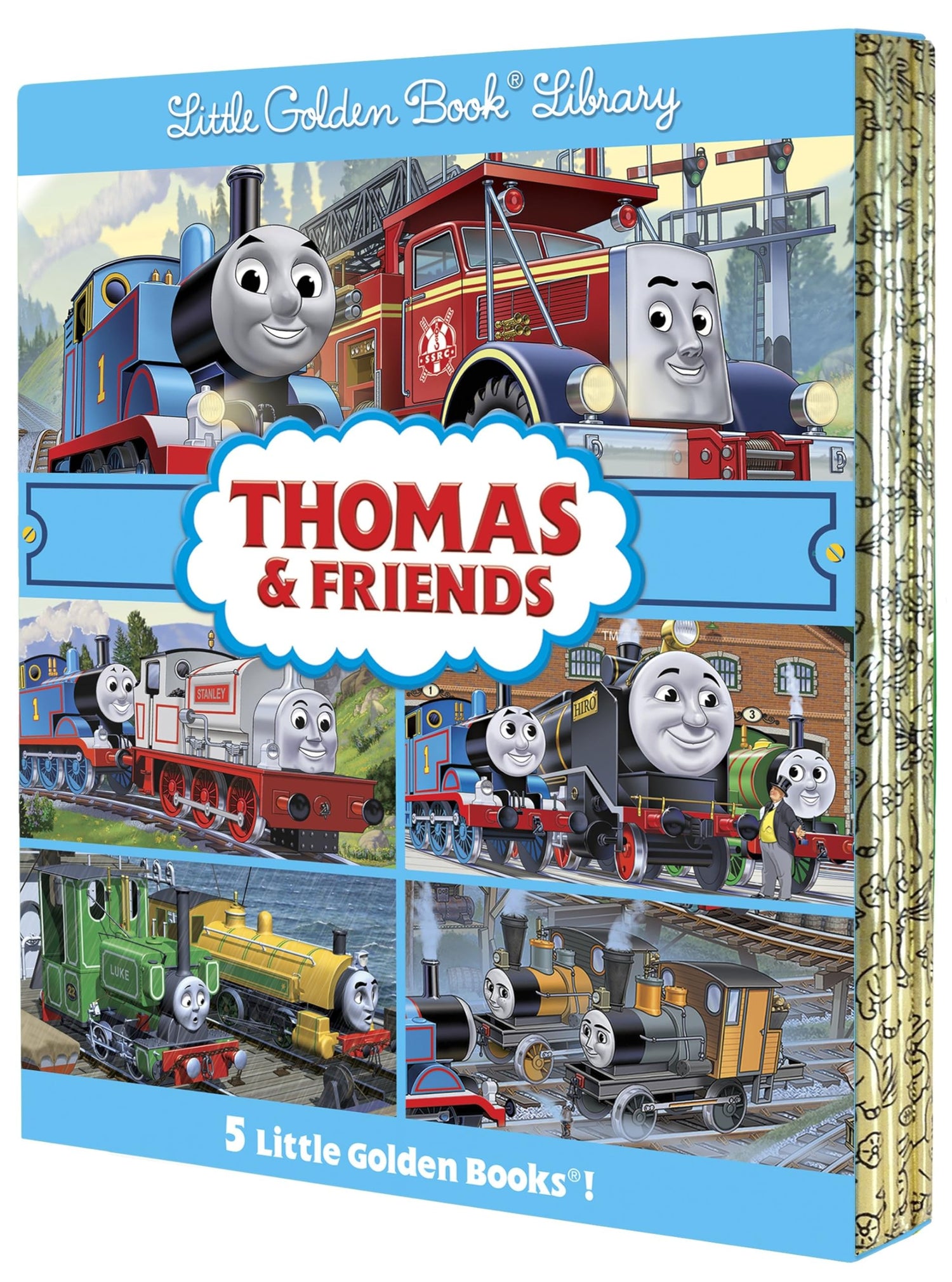 Thomas &amp; Friends Little Golden Book Library (Thomas &amp; Friends): Thomas and the Great Discovery; Hero of the Rails; Misty Island Rescue; Day of the Diesels; Blue Mountain Mystery