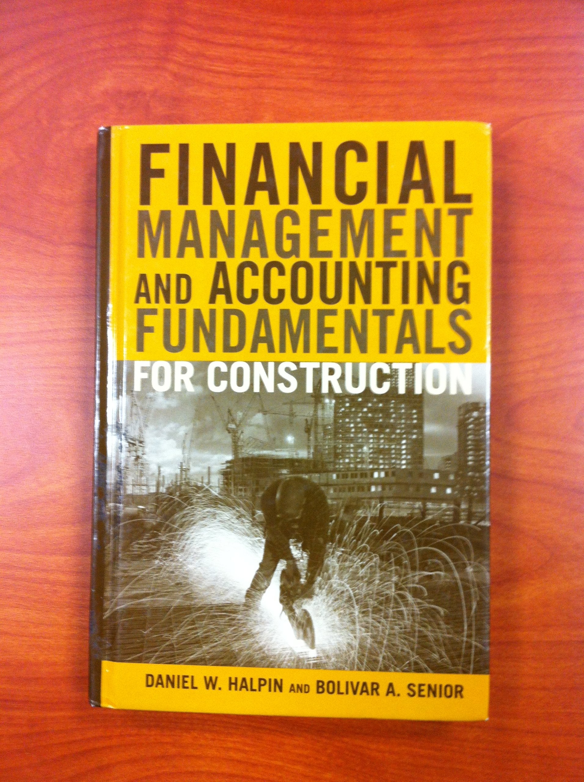 Financial Management and Accounting Fundamentals for Construction — used book cover