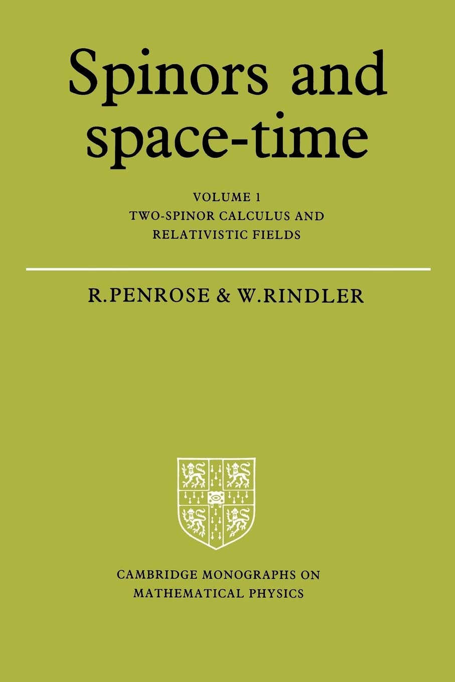 Spinors and Space-Time — used book cover