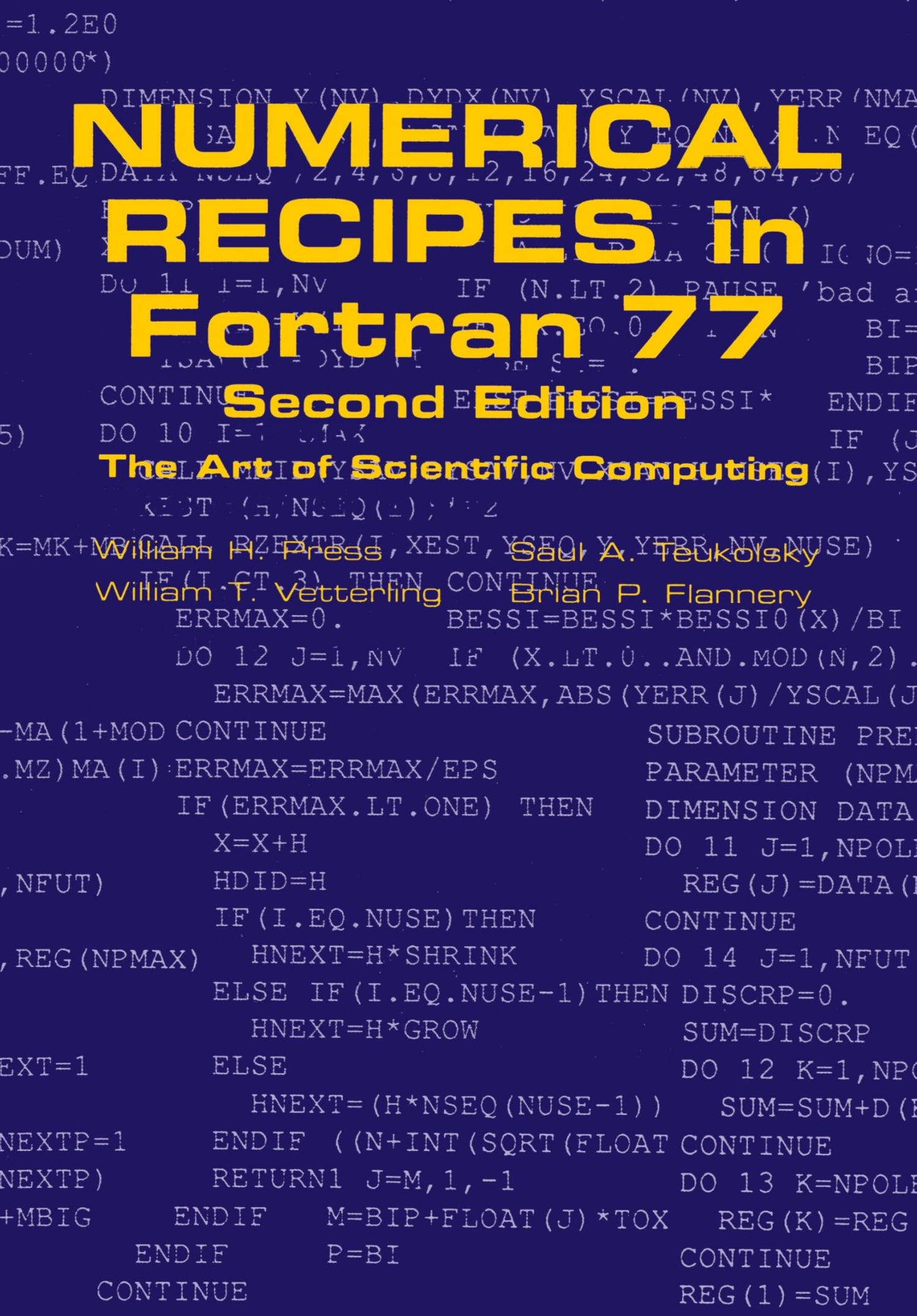 Numerical Recipes in Fortran 77 — used book cover