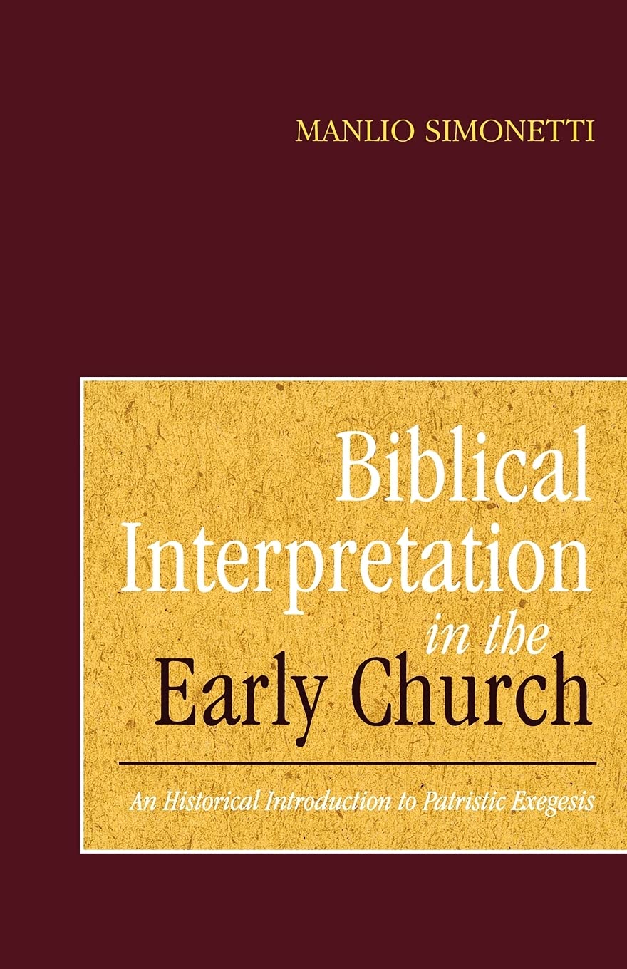 Biblical Interpretation in the Early Church — used book cover