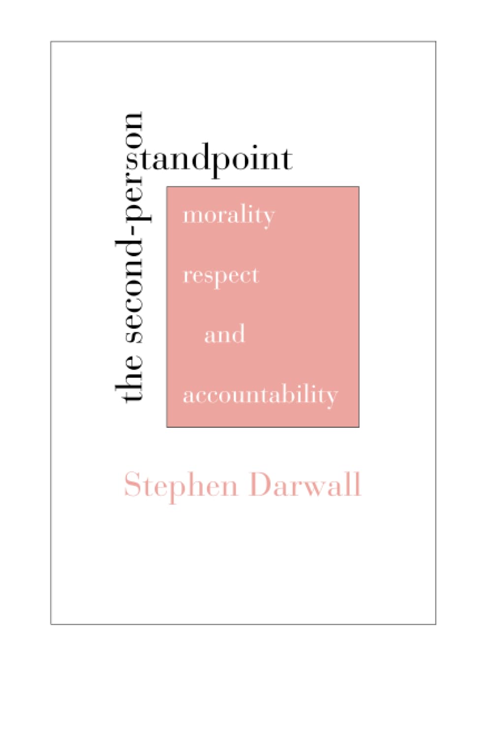 The Second-Person Standpoint: Morality, Respect, and Accountability