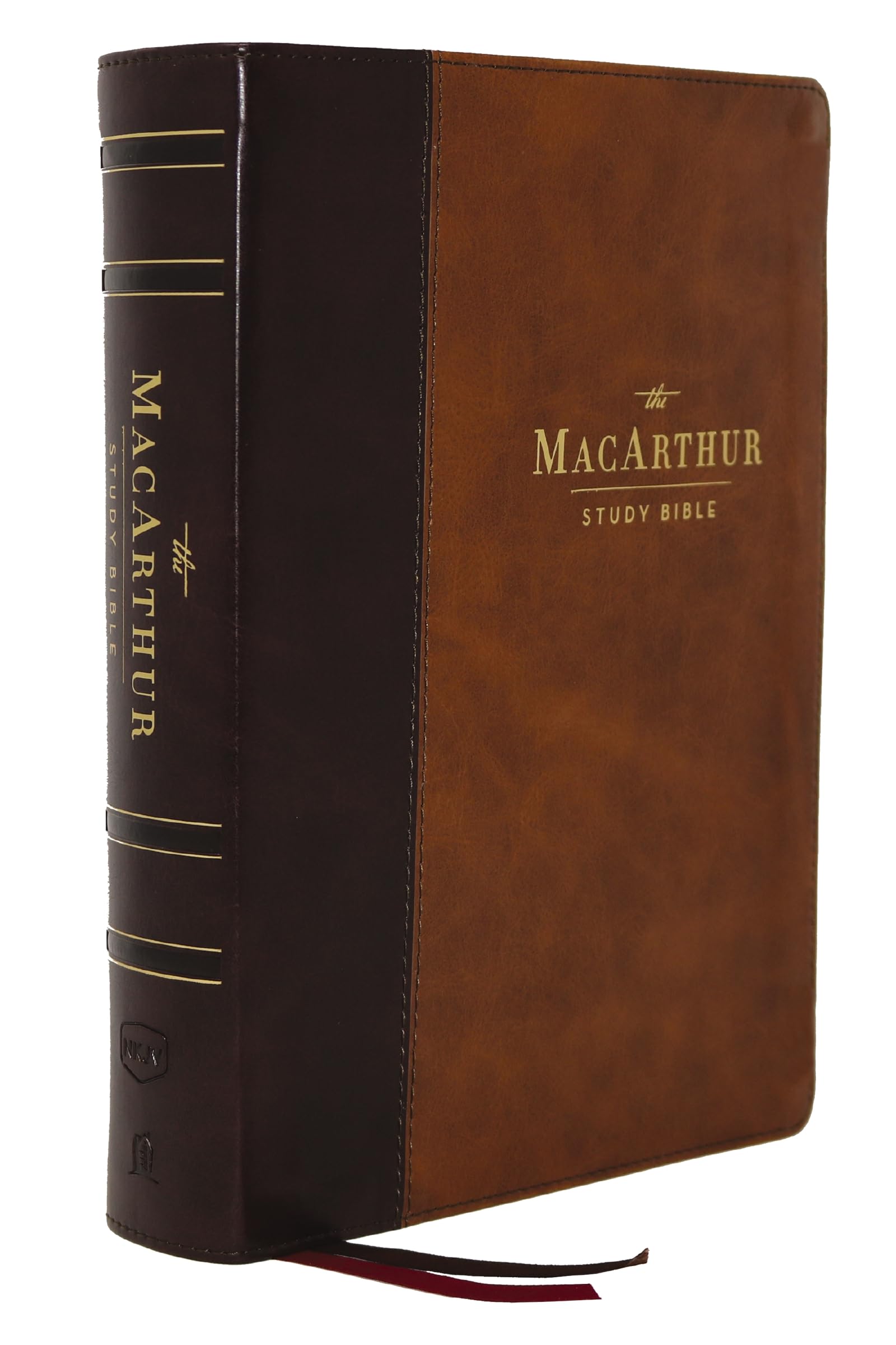 NKJV, MacArthur Study Bible, 2nd Edition, Leathersoft, Brown, Thumb Indexed, Comfort Print: Unleashing God&