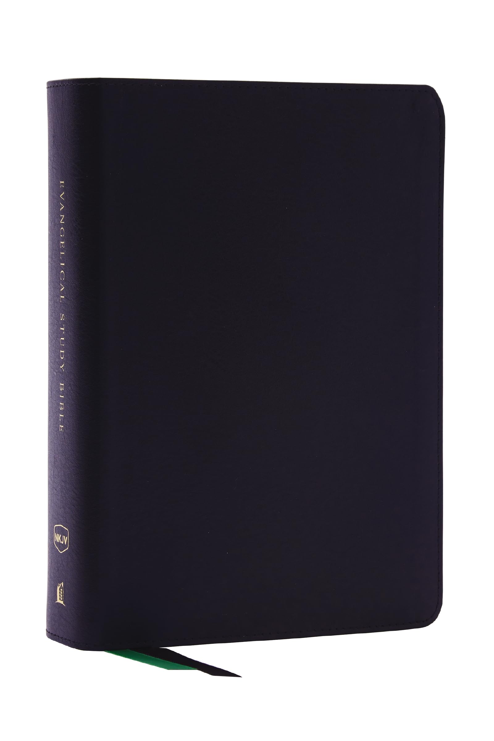 Evangelical Study Bible: Christ-centered. Faith-building. Mission-focused. (NKJV, Black Bonded Leather, Red Letter, Large Comfort Print)