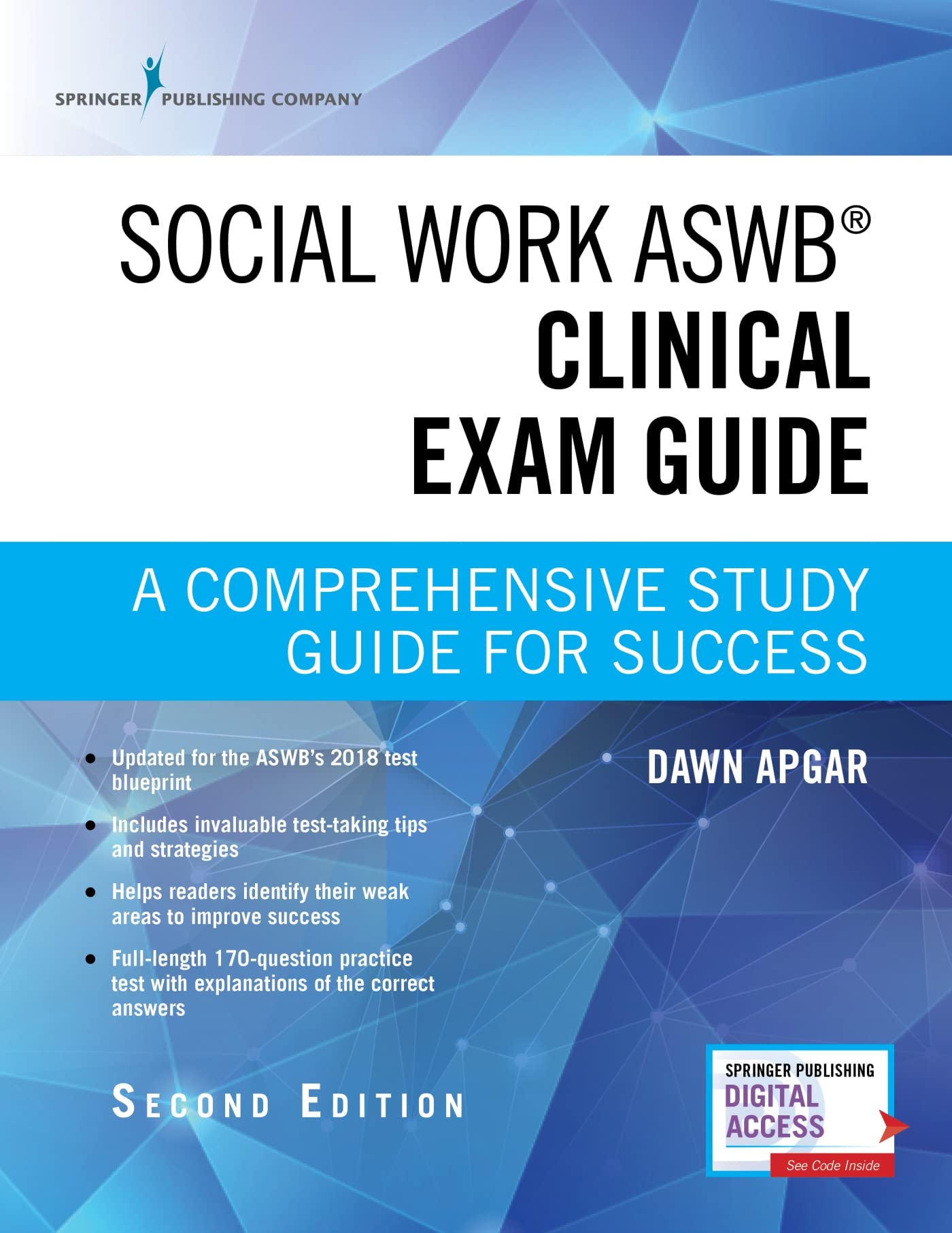 Social Work ASWB Clinical Exam Guide, Second Edition — used book cover