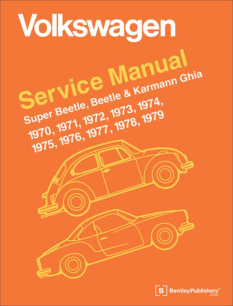 Volkswagen Super Beetle, Beetle &amp; Karmann Ghia Official Service Manual — used book cover