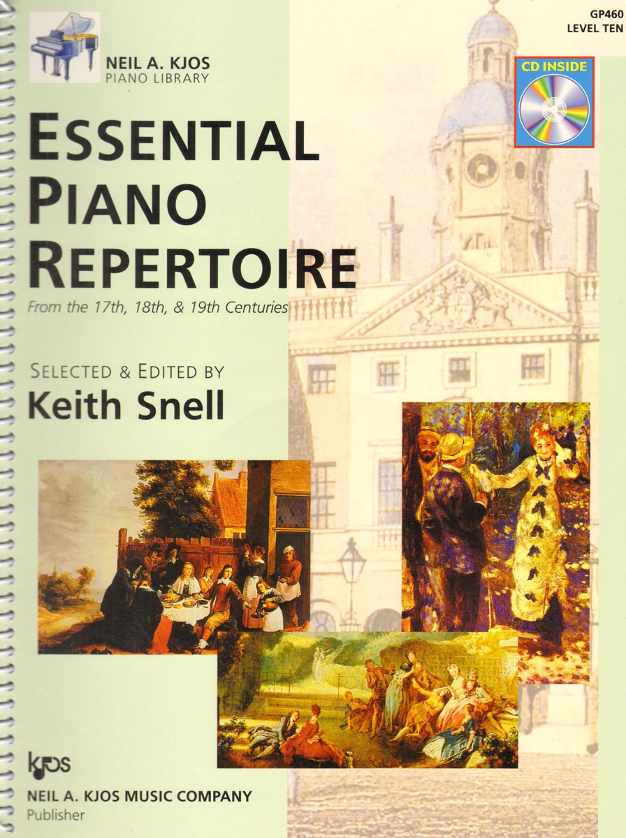 GP460 - Essential Piano Repertoire Book/CD - Level 10 (Neil A Kjos Piano Library Book &amp; CD)