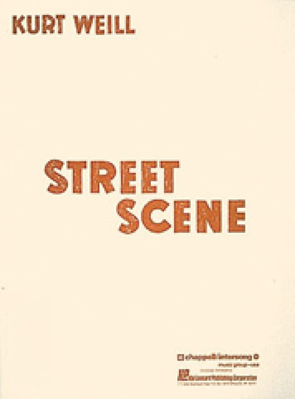 Street Scene: Vocal Score