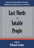 Last Words of Notable People — used book cover