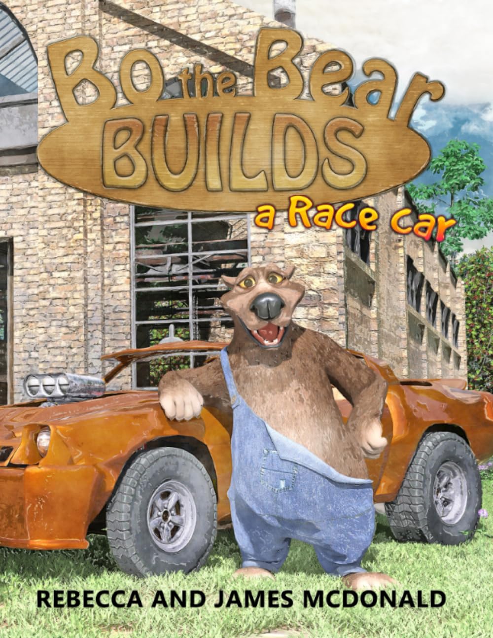 Bo the Bear Builds a Race Car — used book cover