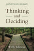 Thinking and Deciding — used book cover