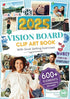The 2025 Vision Board Clip Art Book — used book cover