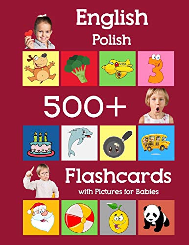 English Polish 500 Flashcards with Pictures for Babies — used book cover