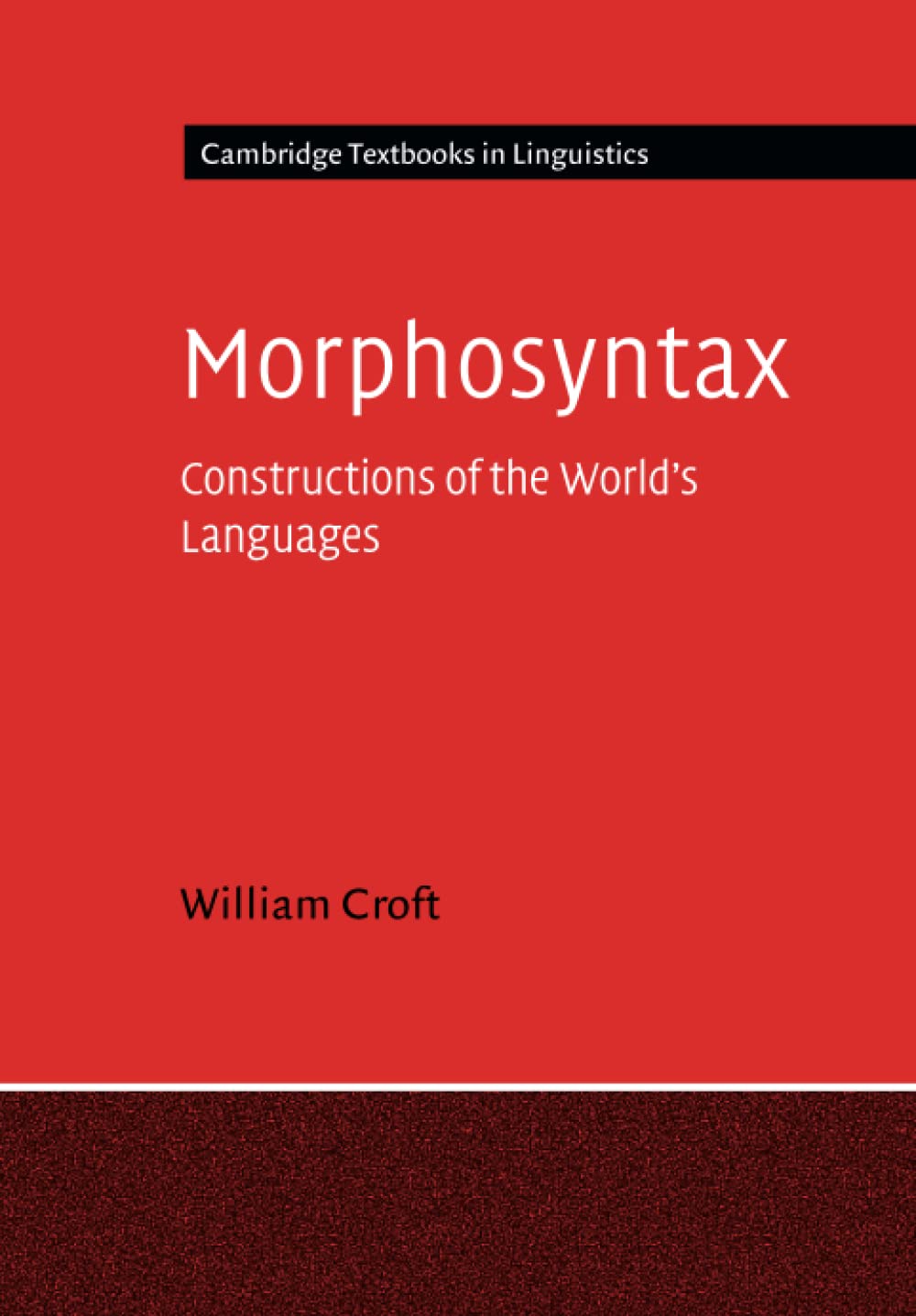Morphosyntax — used book cover