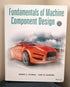 Fundamentals of Machine Component Design — used book cover