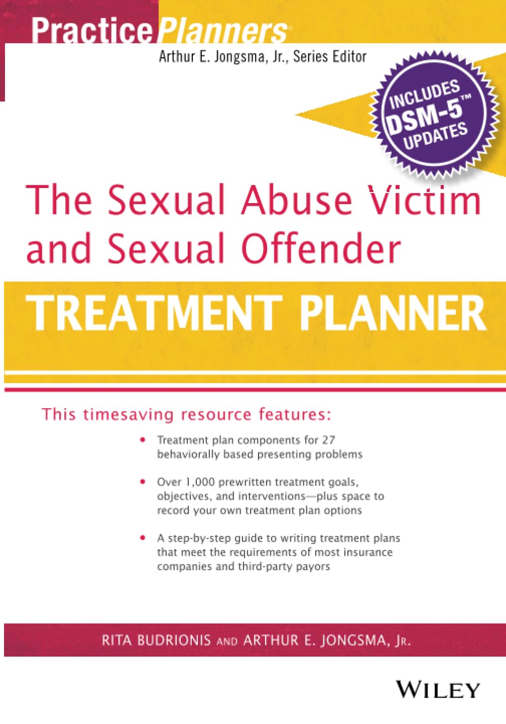 The Sexual Abuse Victim and Sexual Offender Treatment Planner, with DSM 5 Updates — used book cover