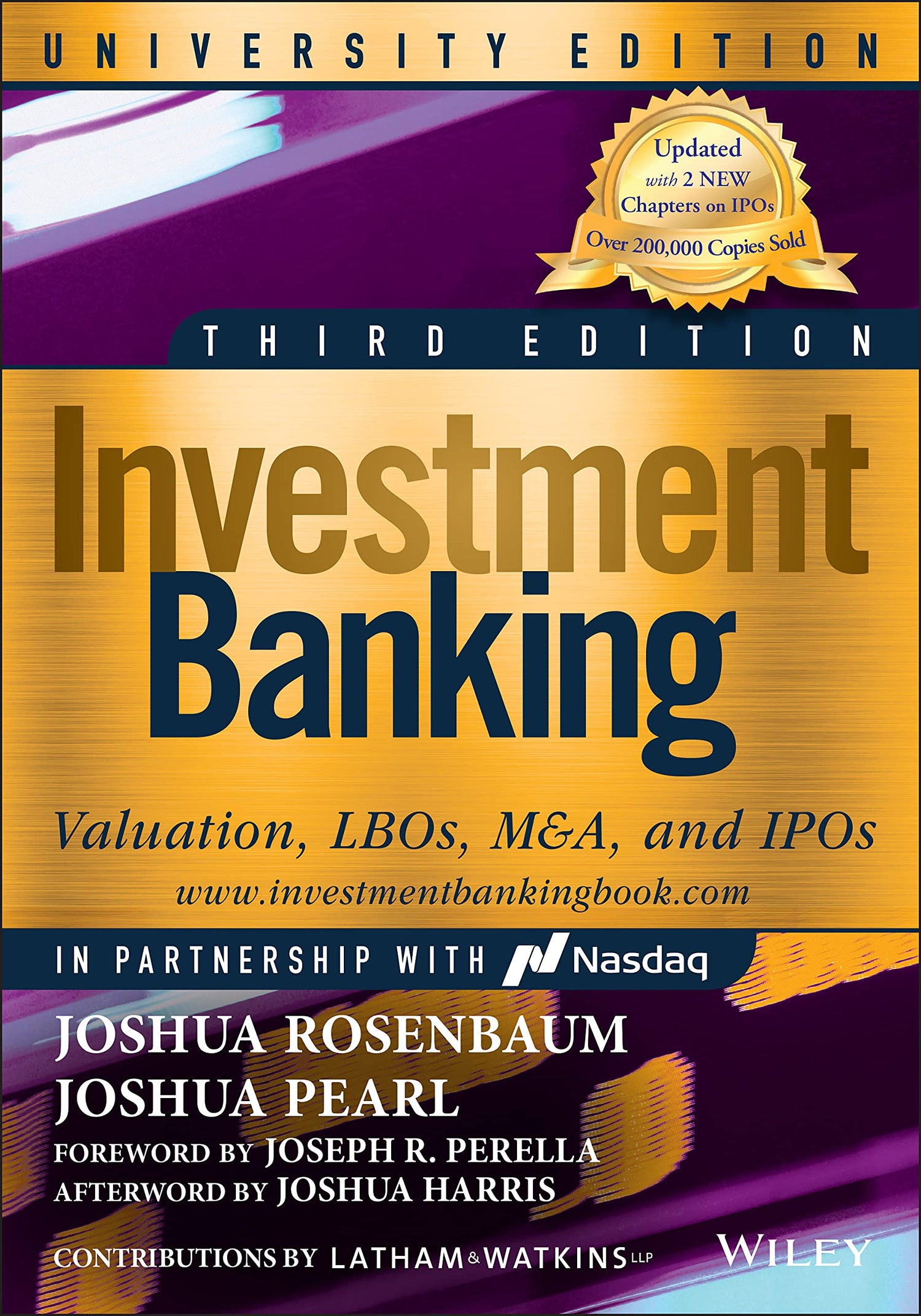 Investment Banking: Valuation, LBOs, M&amp;A, and IPOs, University Edition (Wiley Finance)