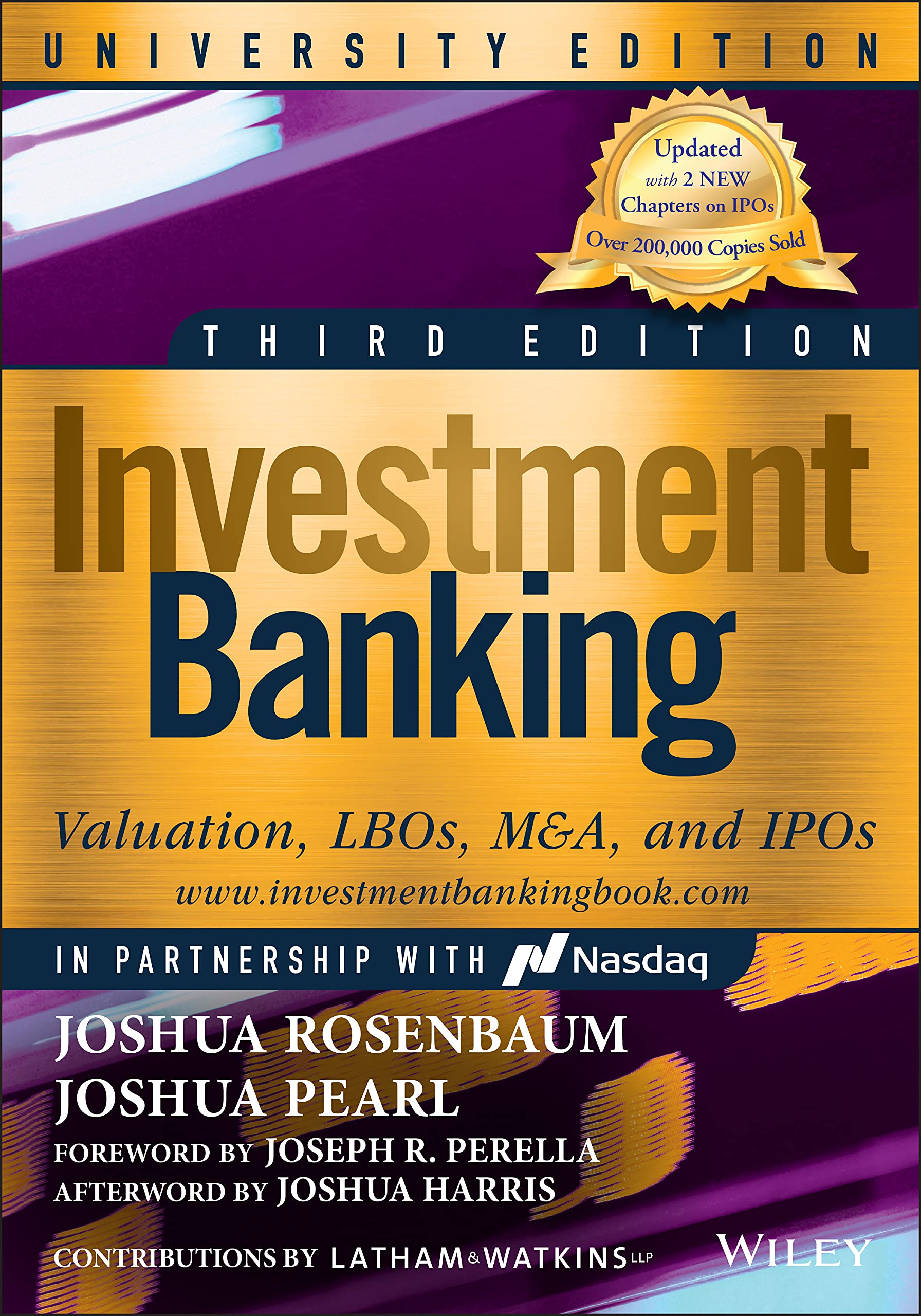 Investment Banking: Valuation, LBOs, M&amp;A, and IPOs, University Edition (Wiley Finance)