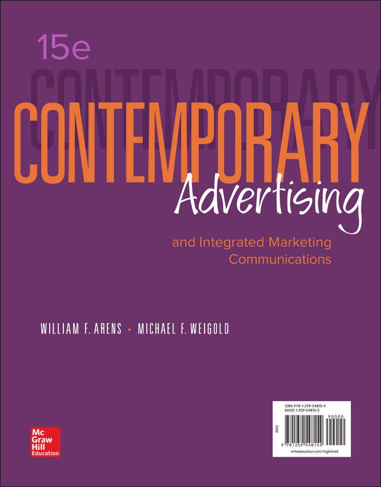 Contemporary Advertising and Integrated Marketing Communications