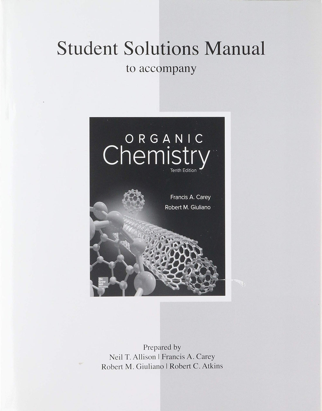 Solutions Manual for Organic Chemistry — used book cover