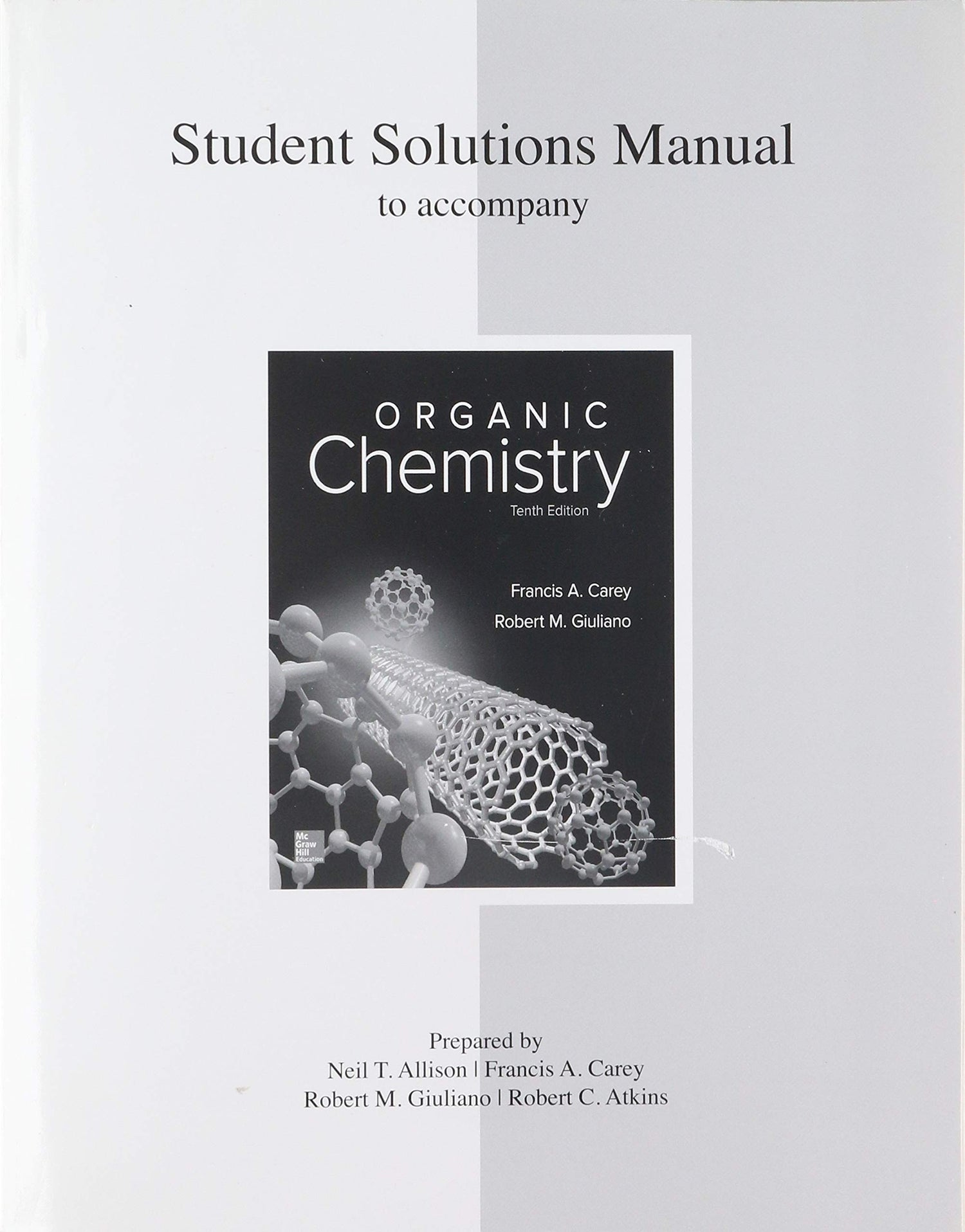 Solutions Manual for Organic Chemistry — used book cover
