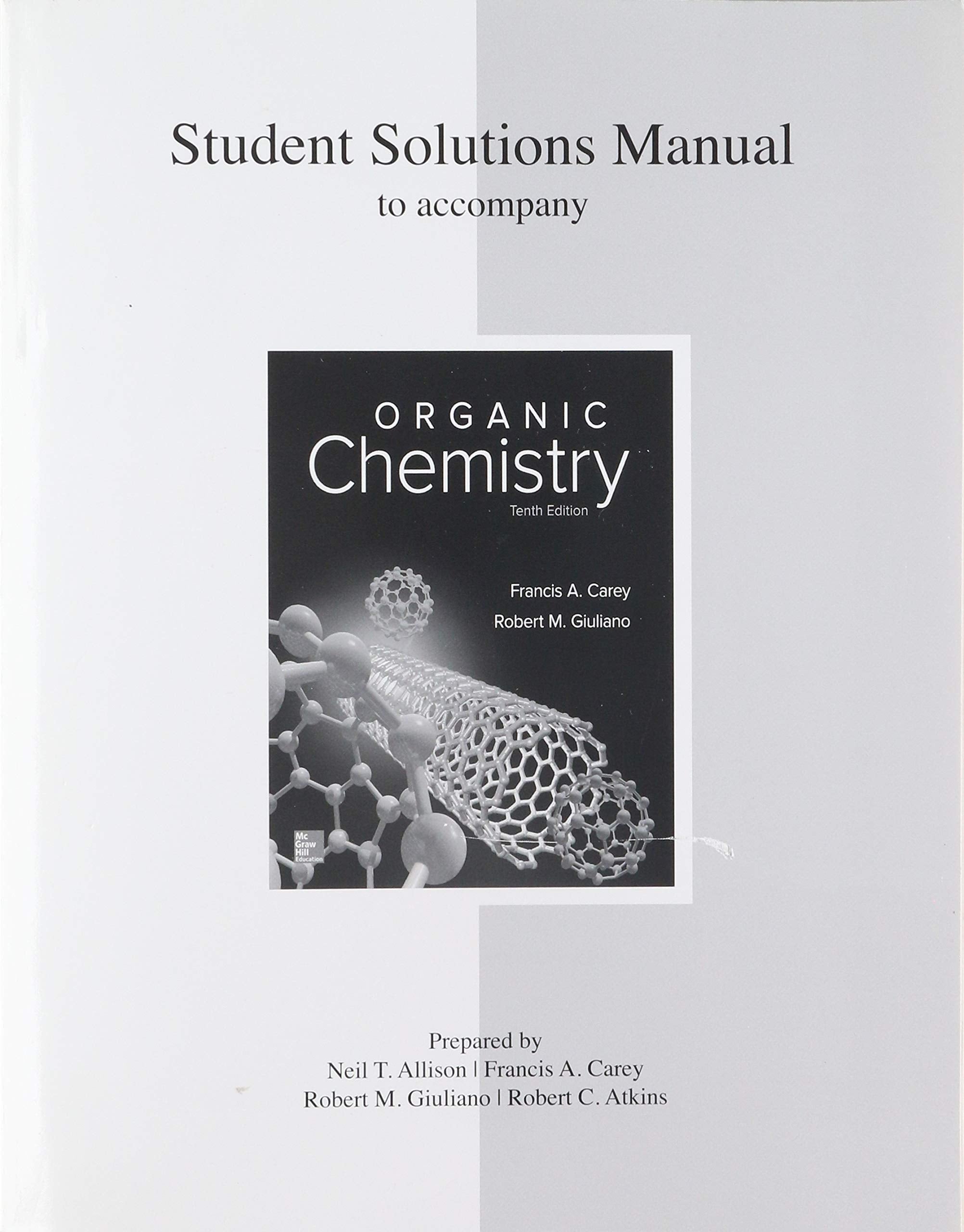 Solutions Manual for Organic Chemistry — used book cover