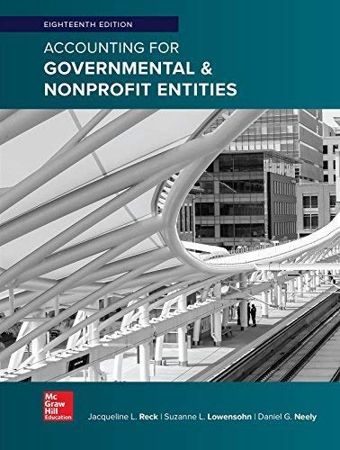 Accounting for Governmental &amp; Nonprofit Entities