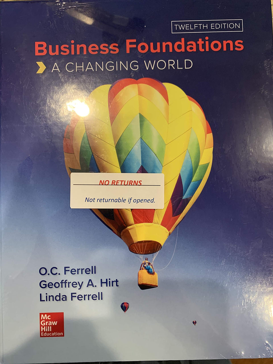 Business Foundations: A Changing World — used book cover