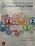 Business and Professional Communication — used book cover