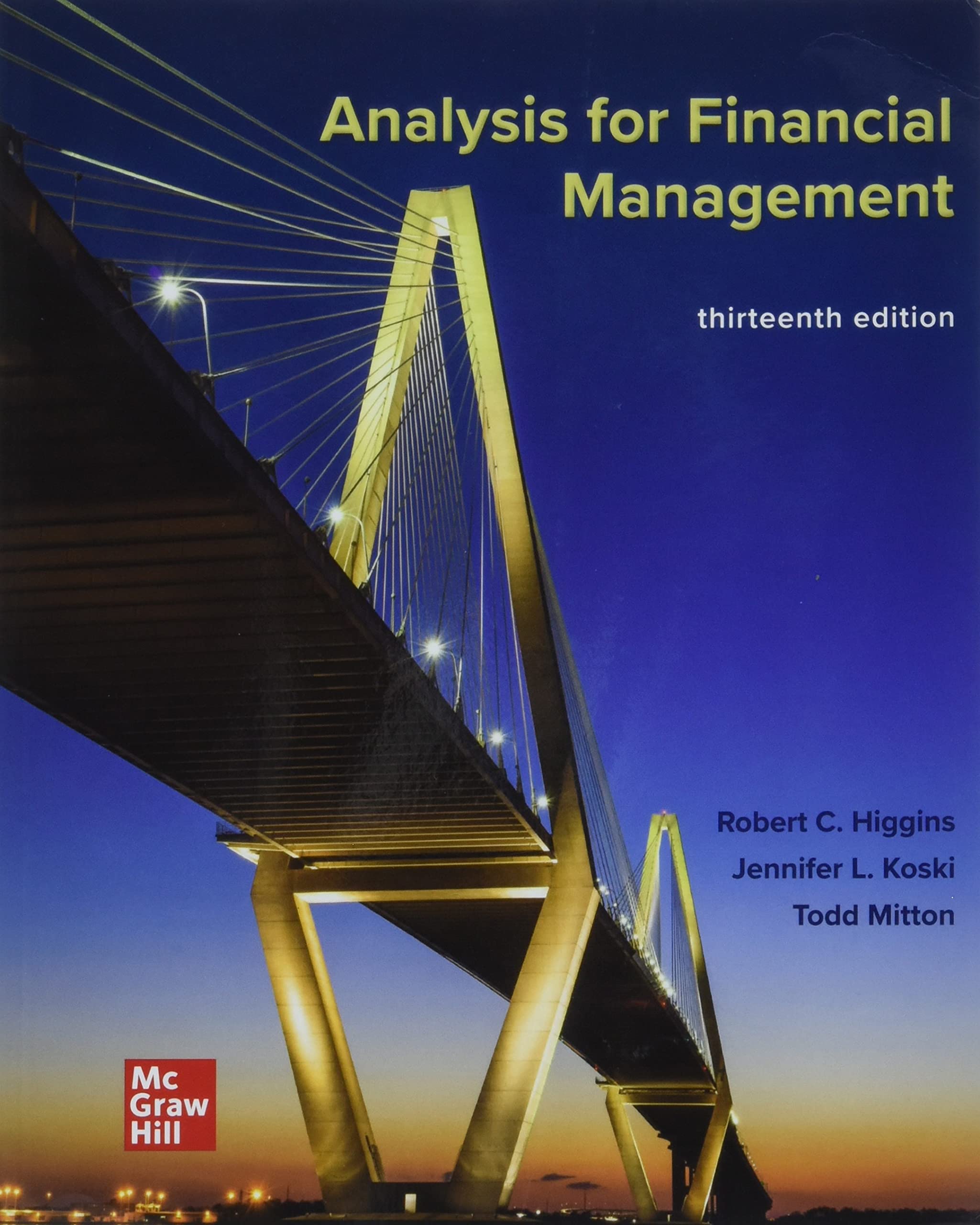 Analysis for Financial Management — used book cover