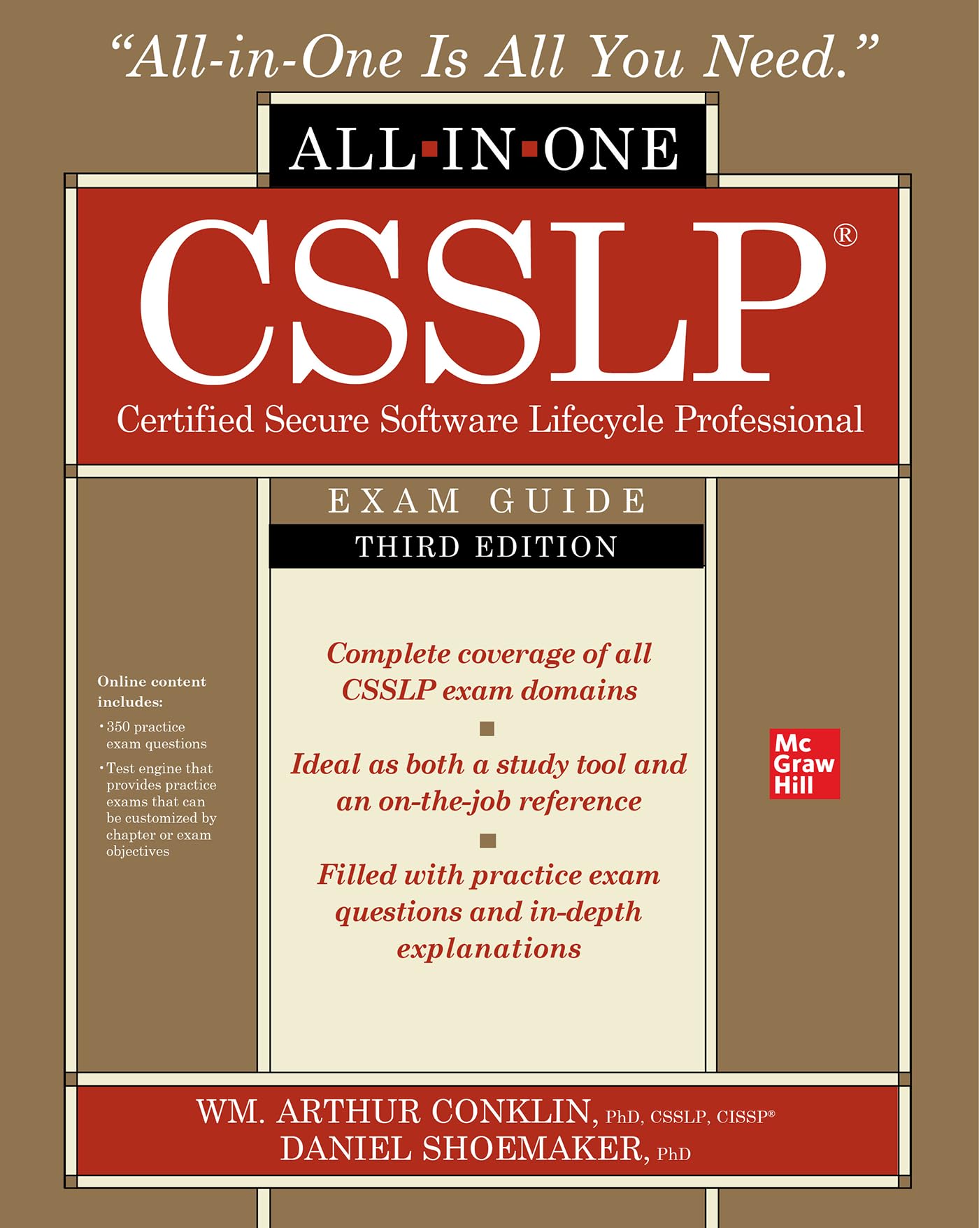 CSSLP Certified Secure Software Lifecycle Professional All-in-One Exam Guide, Third Edition — used book cover