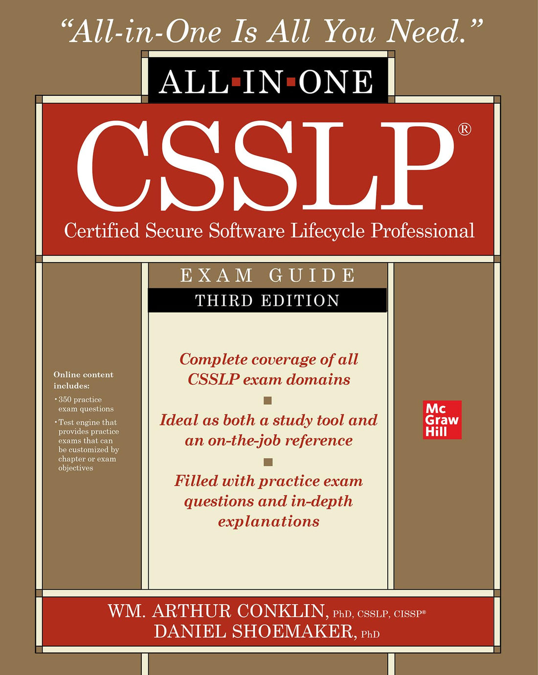CSSLP Certified Secure Software Lifecycle Professional All-in-One Exam Guide, Third Edition — used book cover