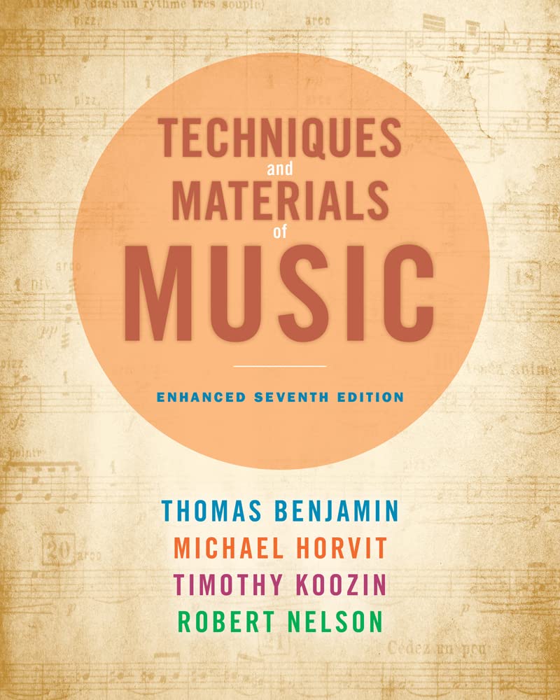 Techniques and Materials of Music — used book cover
