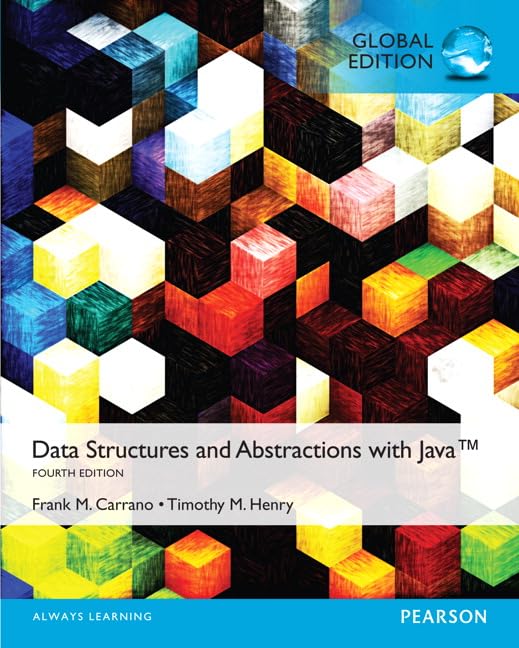 Data Structures and Abstractions with Java, Global Edition — used book cover