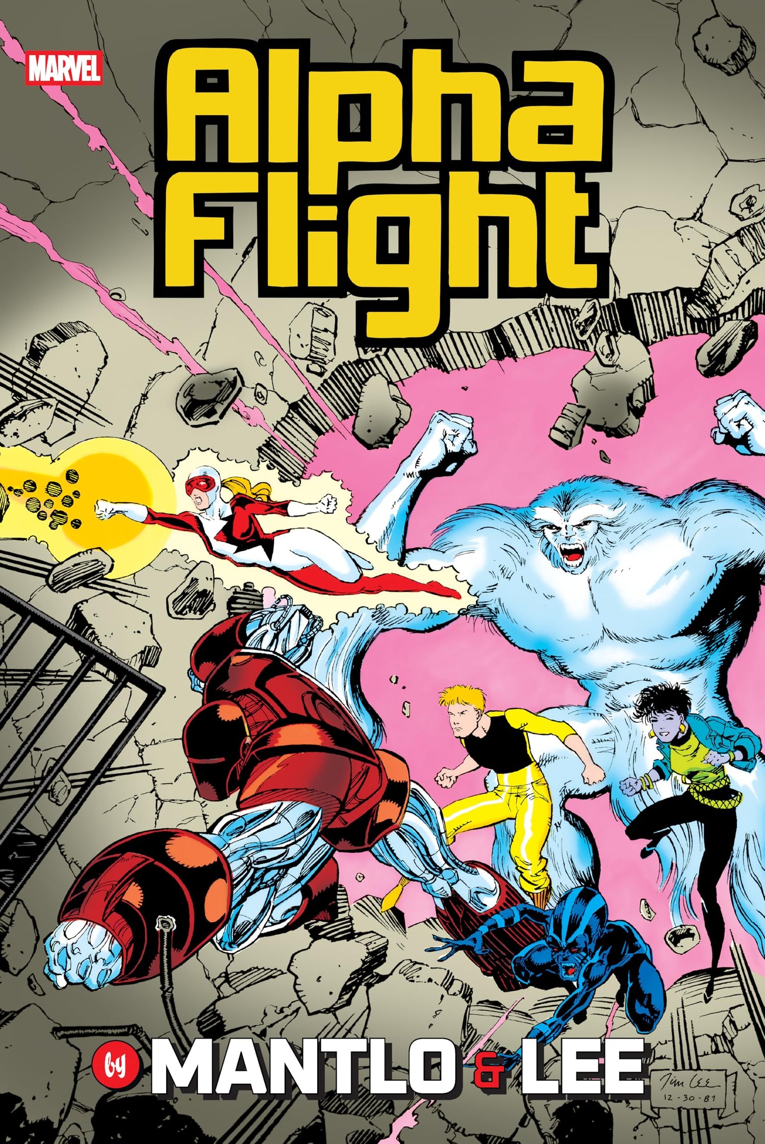 Alpha Flight By Mantlo &amp; Lee Omnibus Jim Lee Cover