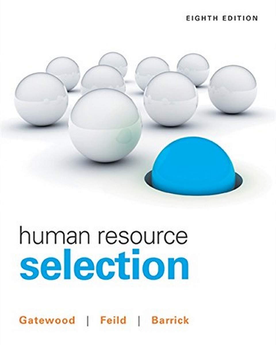 Human Resource Selection — used book cover