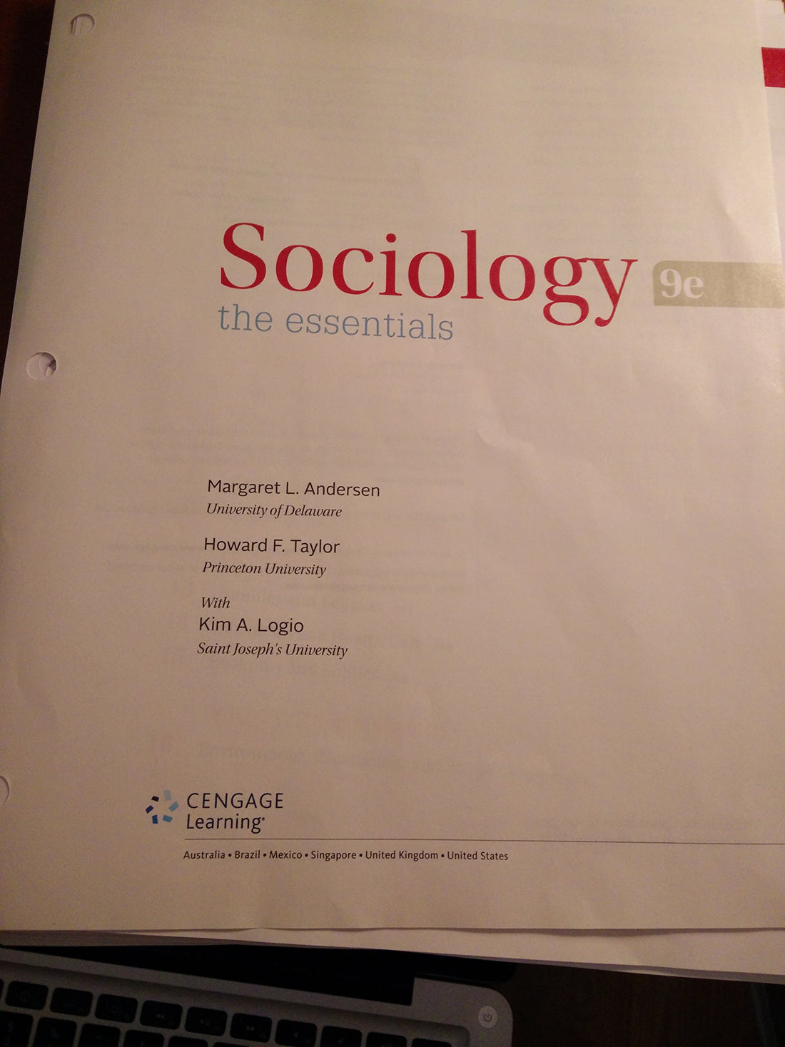 Sociology: The Essentials — used book cover